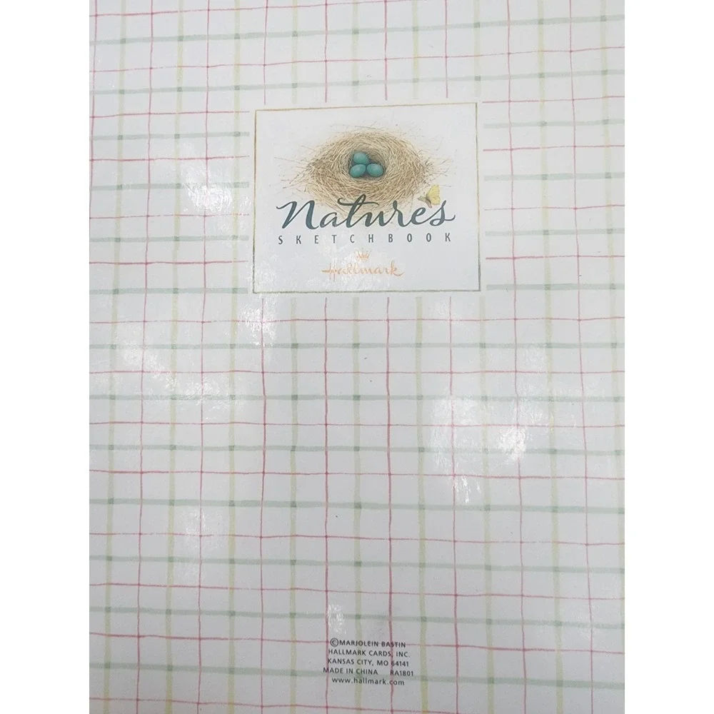 Vintage Hallmark Marjolein Bastin Nature's Sketchbook greeting card Address Book